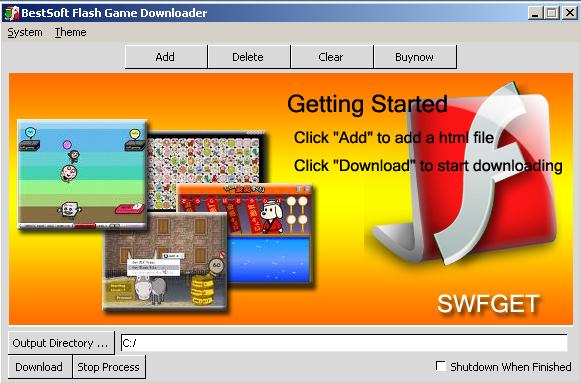 Windows 8 BestSoft Flash Game Downloader full