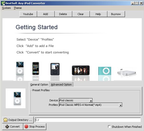 BestSoft Any iPod Converter screenshot