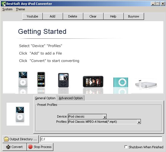 BestSoft Any iPod Converter screenshot BestSoft Any iPod Converter screenshot